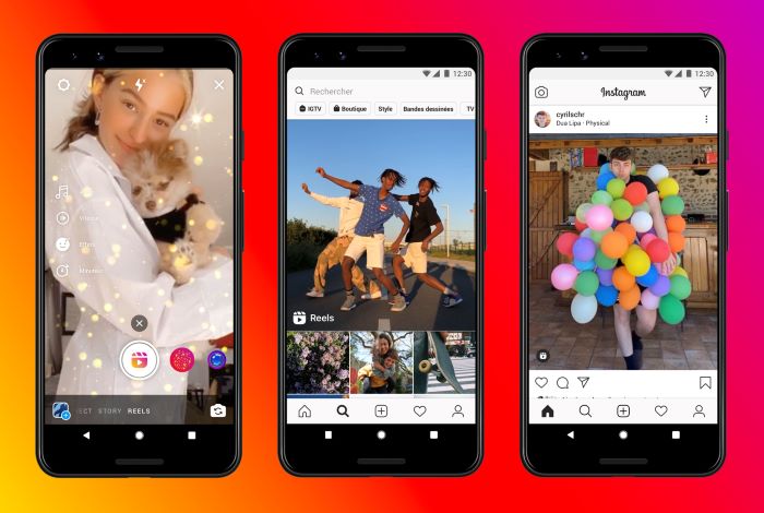 Instagram lance un nouveau format de vidéos, Reels.