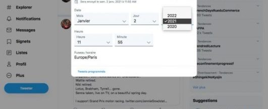 Twitter, le reseau social propose la programmation des tweets
