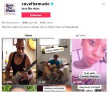 L’éducation musicale prônée sur TikTok avec #MusicSaves