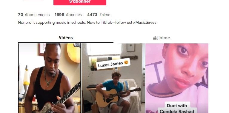 L’éducation musicale prônée sur TikTok avec #MusicSaves