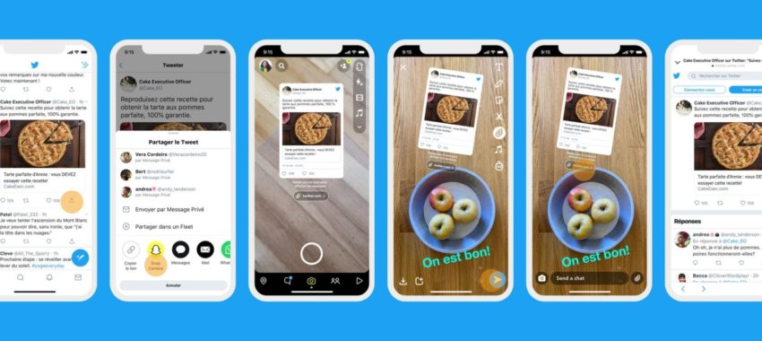 Snapchat accueille désormais les tweets !