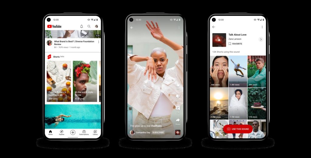 YouTube Shorts, creation de videos sur smartphone comme sur Tik Tok