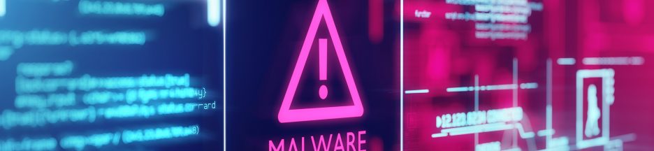 Image d’un malware avec des codes informatiques
