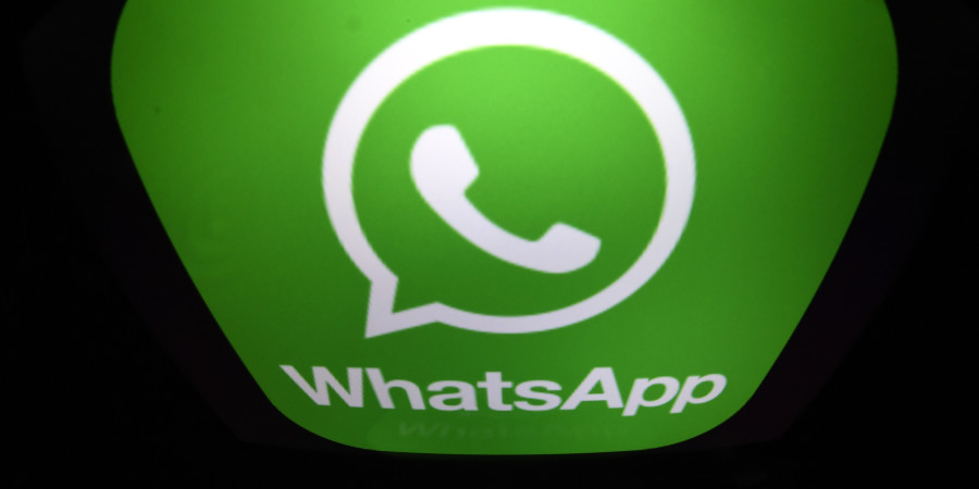 Le logo vert du service de messagerie instantanée WhatsApp