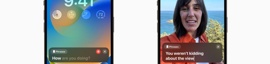 apple-nouveaux-outils-accessibilite-personnes-handicapees L’interface d’un des nouveaux outils d’accessibilité d’Apple, Live Speech.