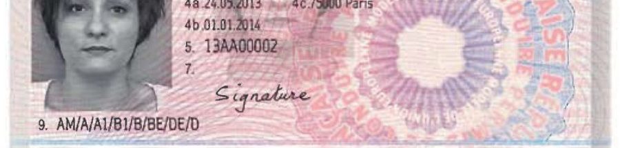 Un permis de conduire numérisé sur l’application France Identité.