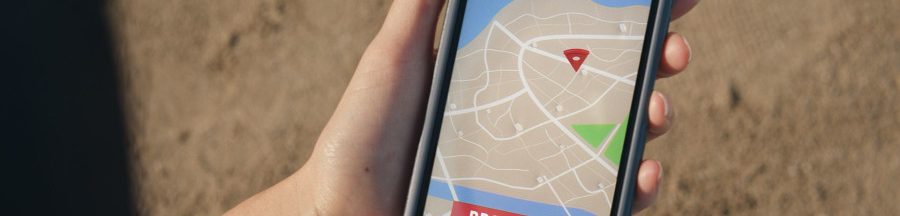 service-livraison-geolocalisation-epingle-google-maps-domino-s-pizza L’interface mobile du service de livraison par géolocalisation de Domino's Pizza.