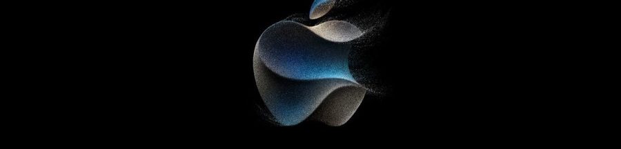 conference-apple-nouveautes-mises-a –jour-iphone-15 Le logo de la marque à la pomme qui a présenté une foultitude de nouveautés lors de la conférence Apple.