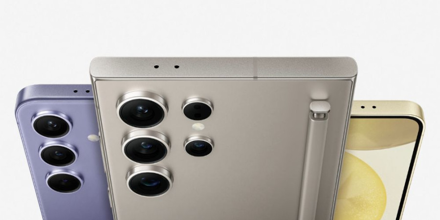 La gamme de couleur du Samsung Galaxy S24, un modèle qui bénéficiera de 7 ans de mise à jour système exploitation.