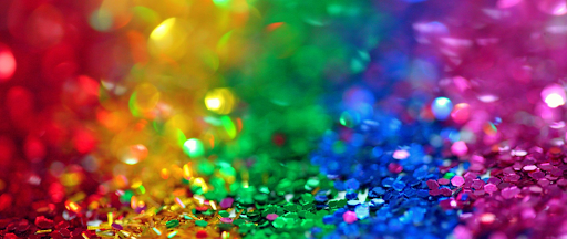 Paillette multicolores signe de LGBTQ+. Paillette multicolores signe de LGBTQ+.