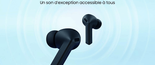 Les écouteurs Galaxy Buds3 FE de Samsung.