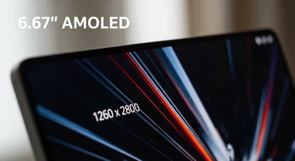 Écran AMOLED de 6,67 pouces