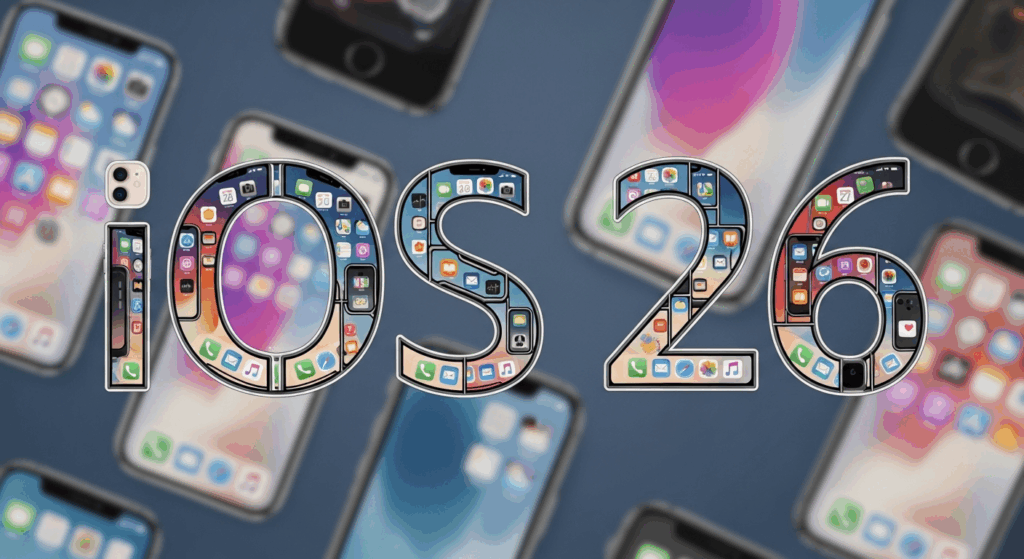 Illustration du nouvel iOS 26