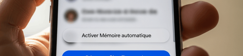 Smartphone affichant l’interface de Gemini de Google