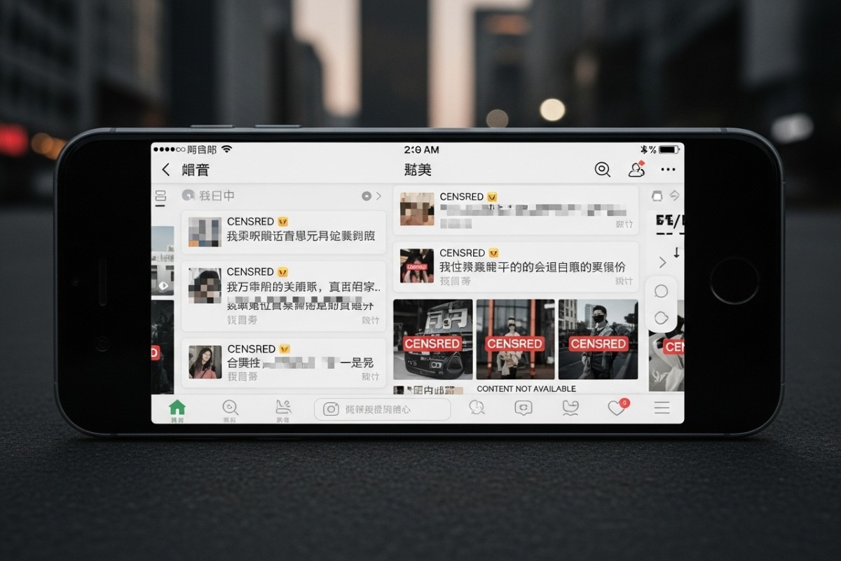 Censure sur une application de réseau social en Chine