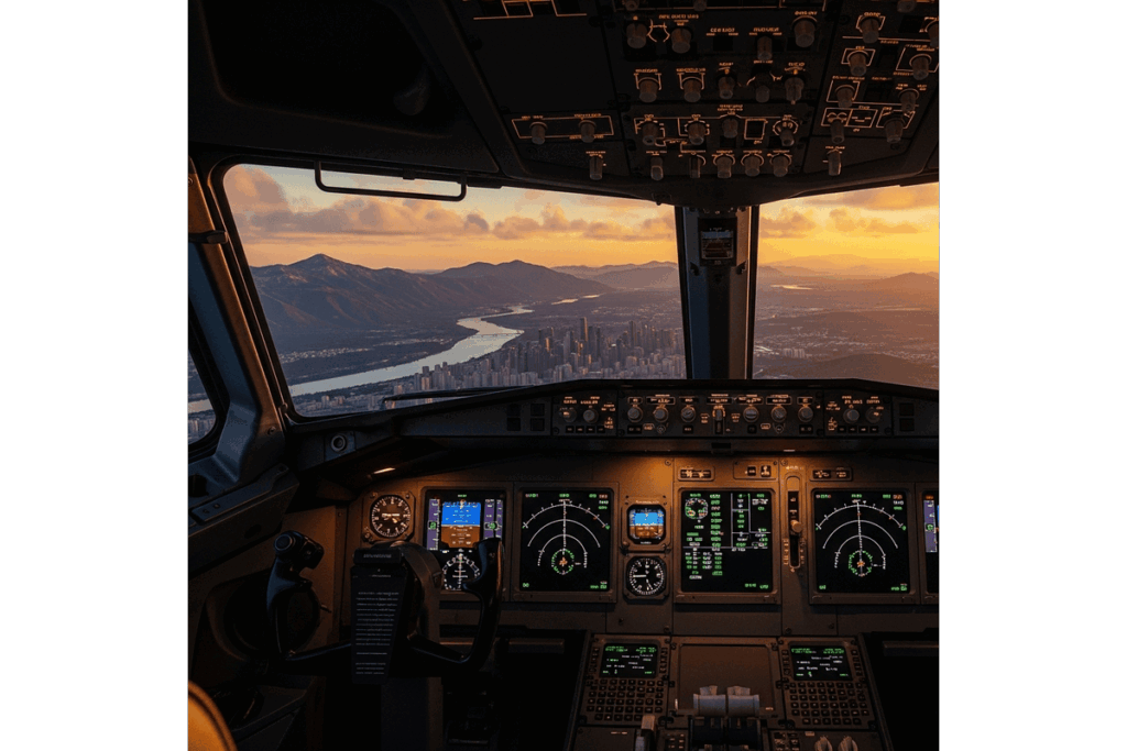 Cockpit avion Flight Simulator 2024
