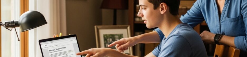 Parent et adolescent développant l’esprit critique face aux réseaux sociaux