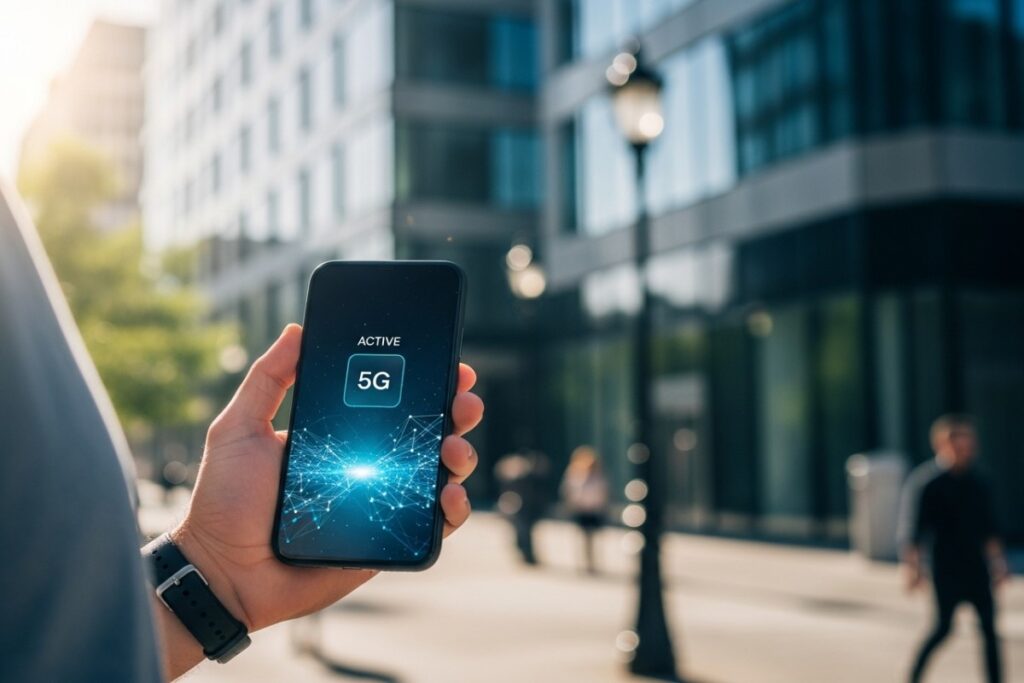 Smartphone connecté en 5G