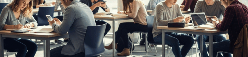 etudiants-utilisant-le-smartphone.889Z Étudiants utilisant le numérique