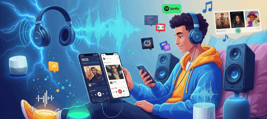 Musique et streaming audio : Focus Deezer et Spotify
