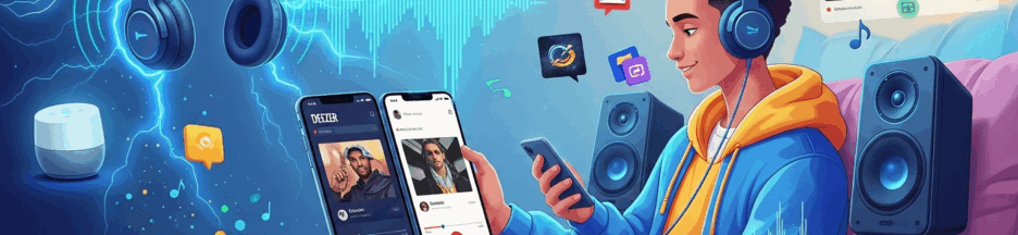 illustration-d-un utilisateur-ecoutant-de-la-musique-sur-smartphone.907Z Illustration d’un utilisateur écoutant de la musique sur smartphone