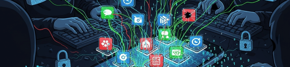 Illustration d’une cyberattaque sur applications mobiles
