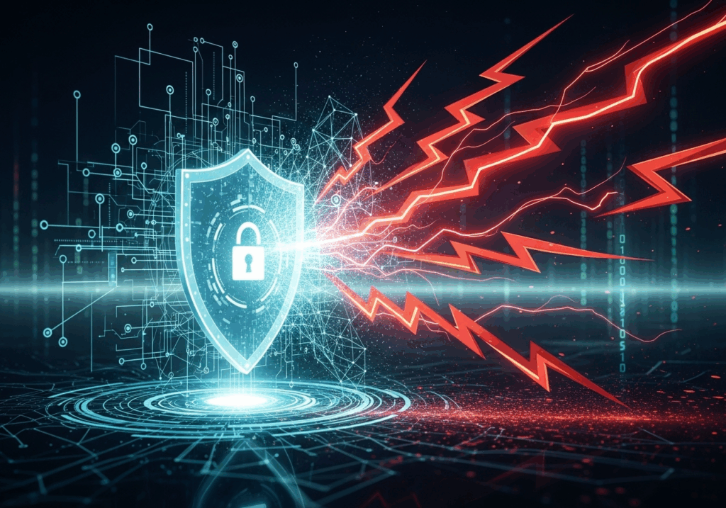 Illustration d’une protection contre les cyberattaques