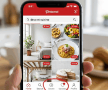 Application mobile Pinterest : inspirations déco et cuisine