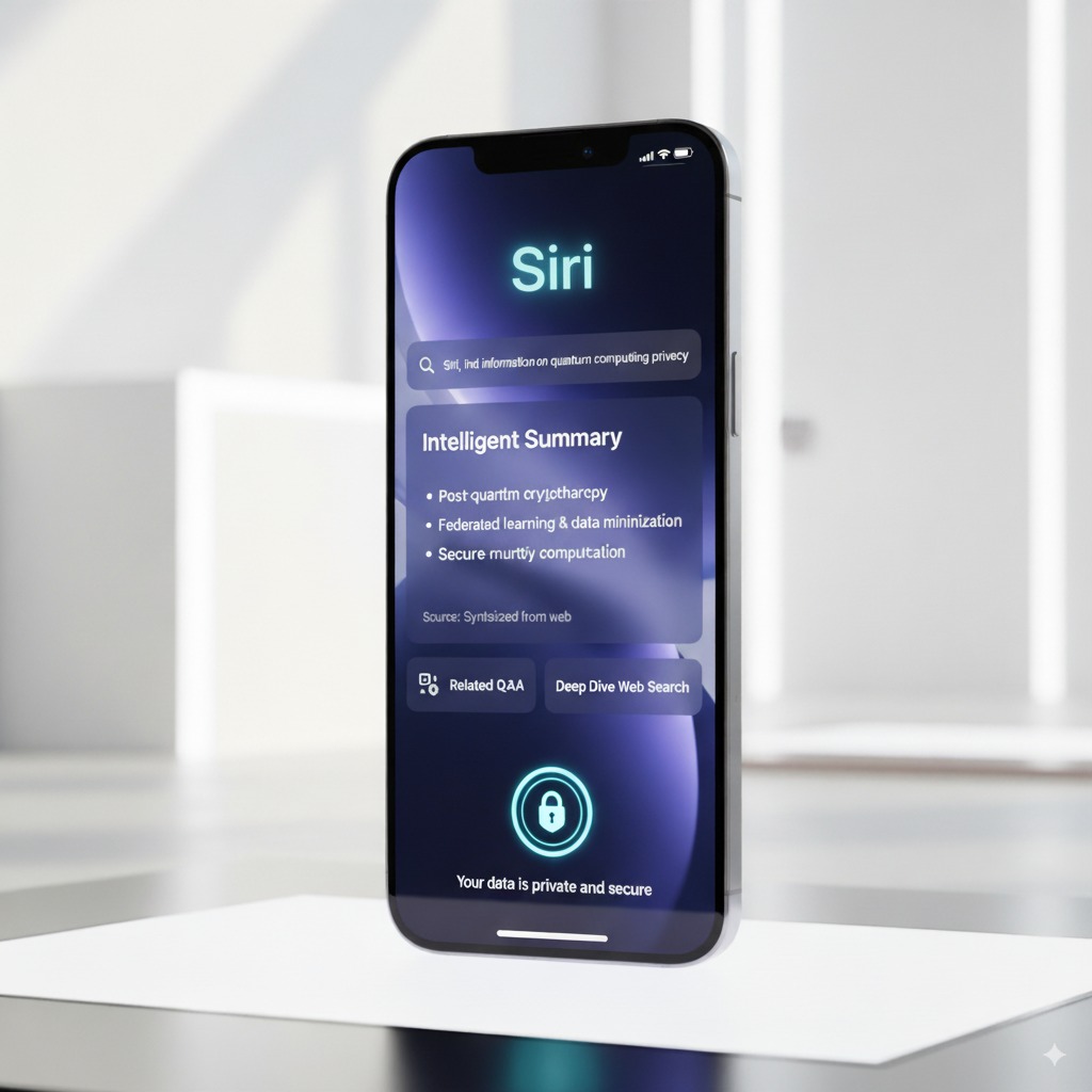 Interface recherche Web Siri sur iPhone