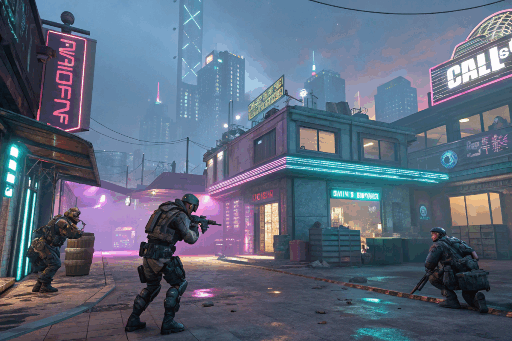 Scène de jeu Call of Duty Mobile CyberNova