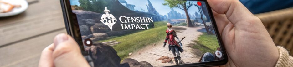 Le jeu Genshin Impact sur smartphone