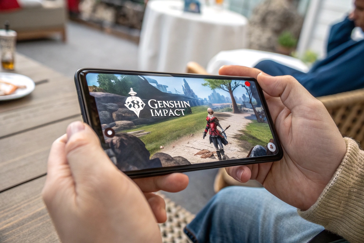 Le jeu Genshin Impact sur smartphone