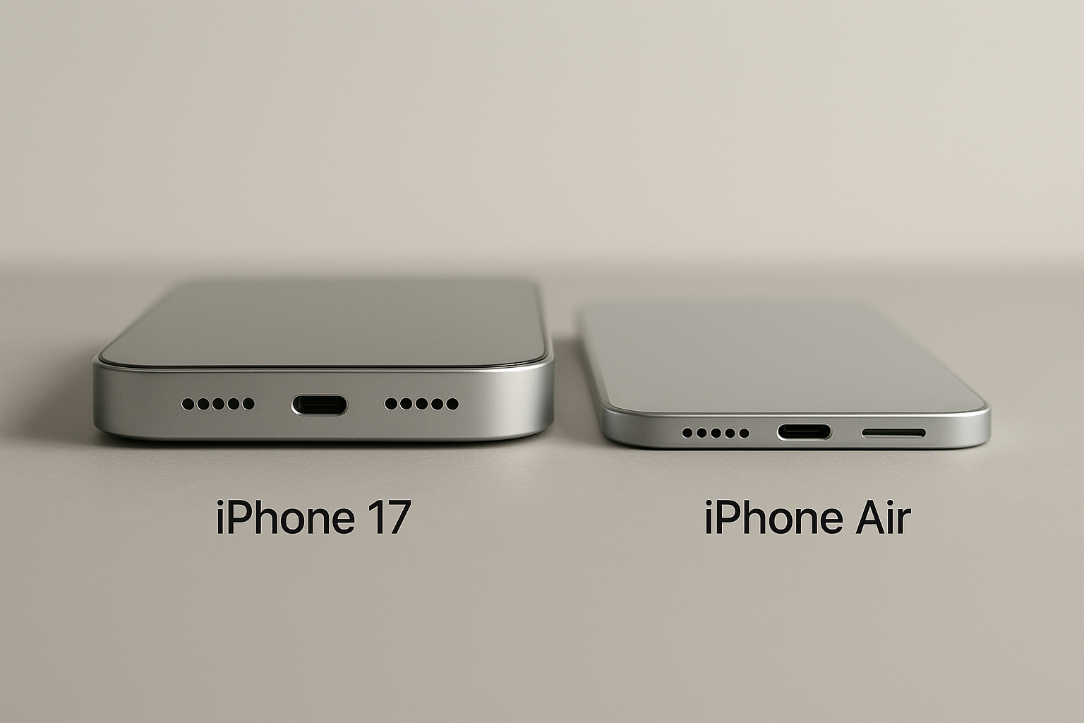 L'iPhone 17 et l'iPhone Air