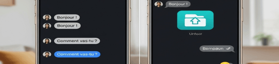 telegram Comparaison visuelle entre Telegram gratuit et Premium sur écran divisé