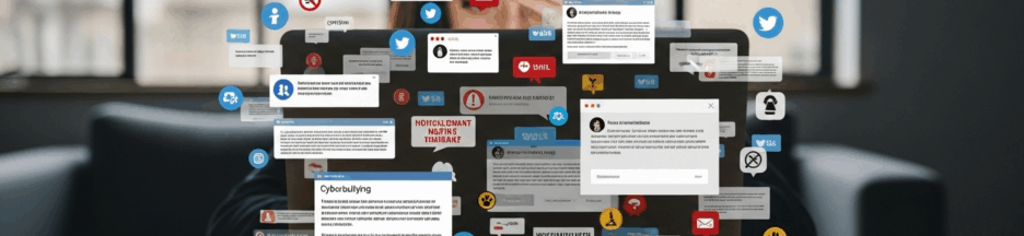 Une personne victime de cyberharcèlement