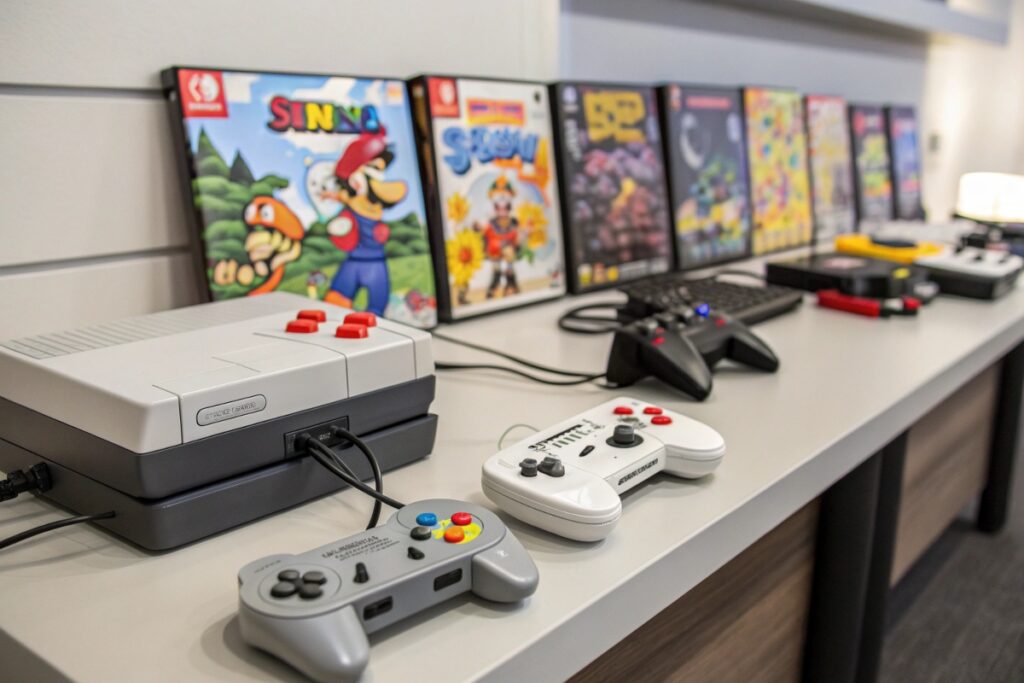 Des consoles et des jeux vidéo