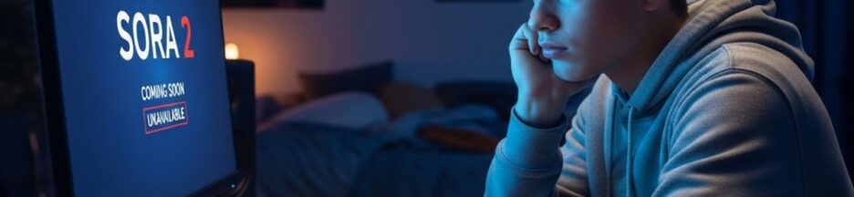 Adolescent frustré face à l’inaccessibilité de Sora 2