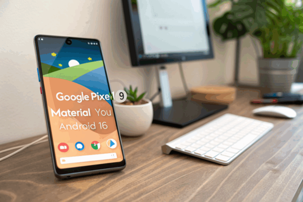 Smartphone affichant interface Android 16 notifications simplifiées 