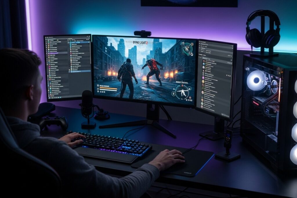 Joueur PC testant Dying Light The Beast