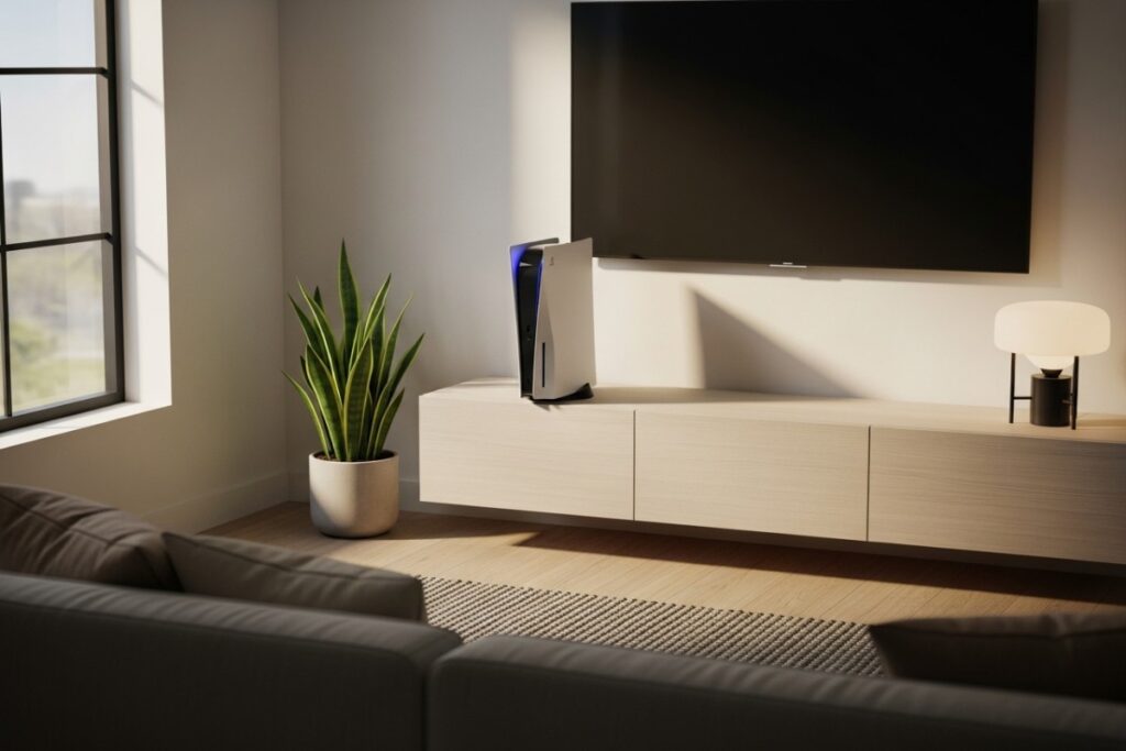 Sony PlayStation 5 dans un salon