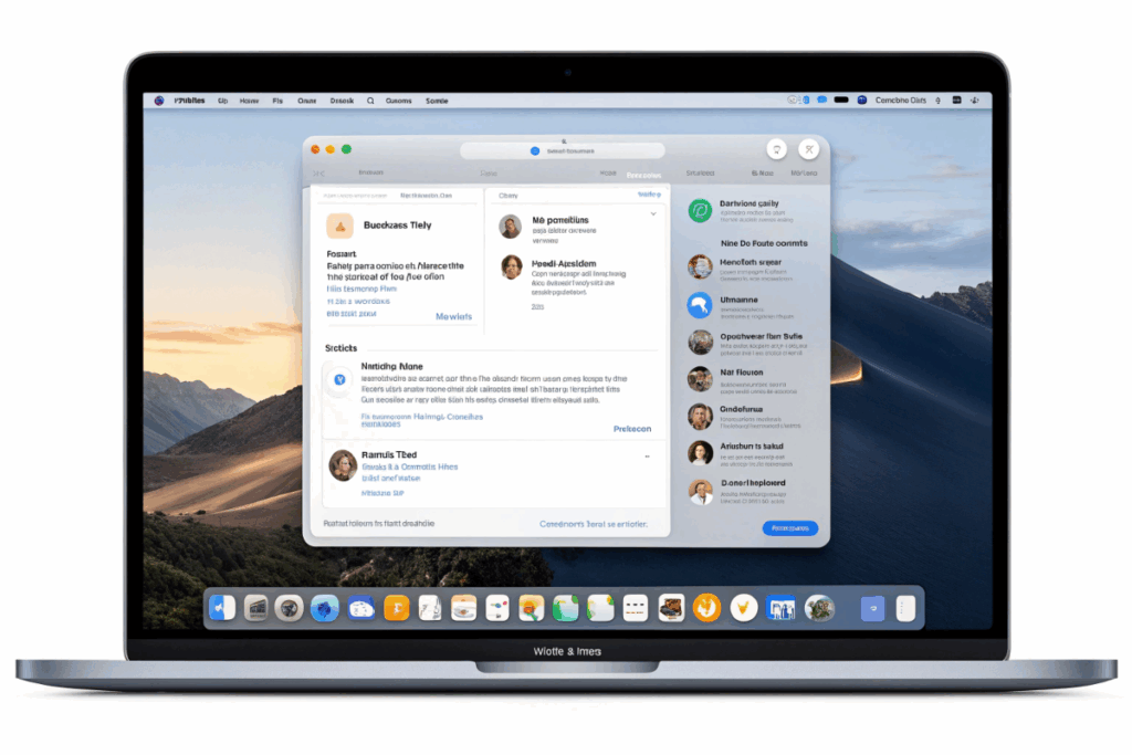 Navigateur IA conversationnel avec interface minimaliste moderne