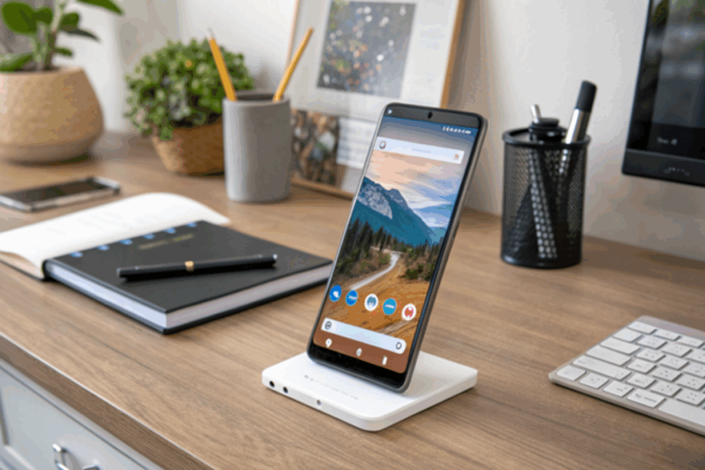 Google Pixel 9 avec interface Android 16 Material You 