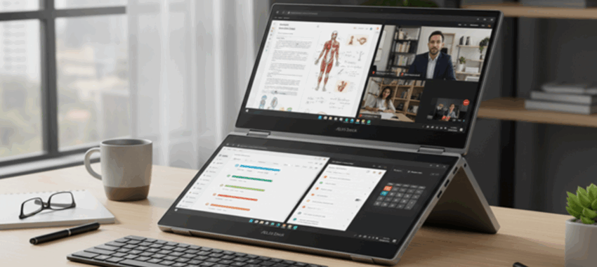 Asus Zenbook Duo : un laptop double écran OLED 3K innovant