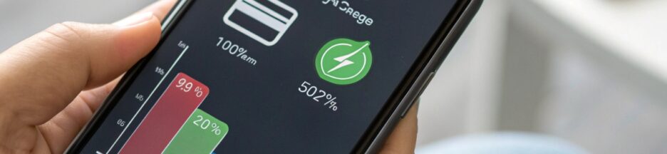 Niveau de consommation de batterie de smartphone