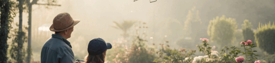 drone-dji-fiable Enfant et parent observant un drone DJI