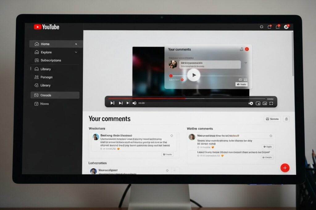 interface YouTube refondue sur pc