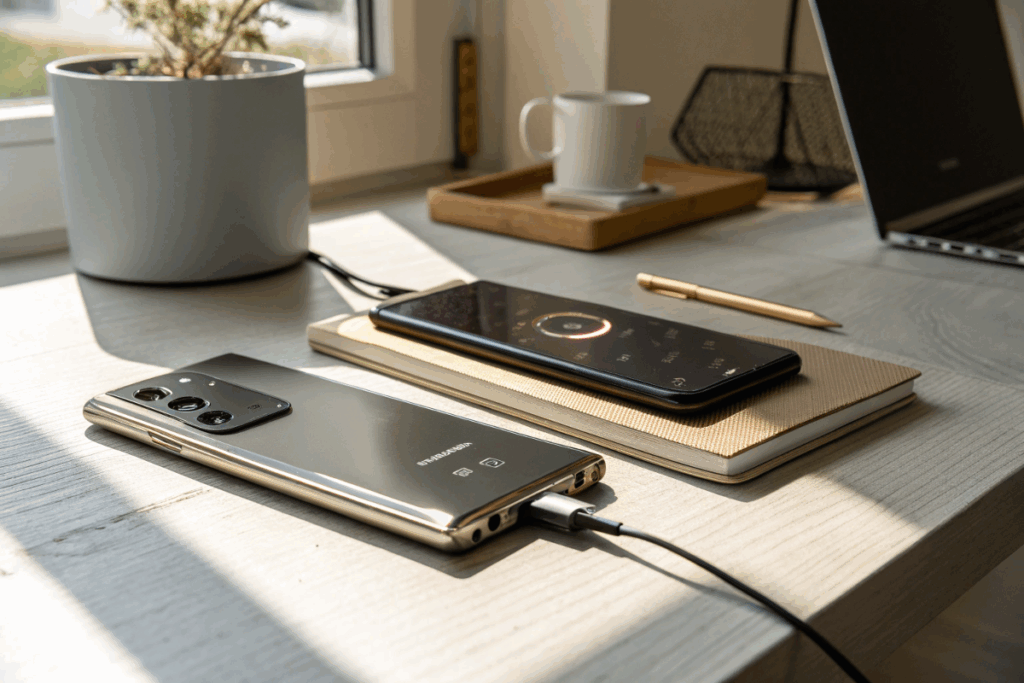 Samsung Galaxy S25 Ultra en charge rapide 65 W 