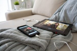 Tablettes et smartphones en mode streaming