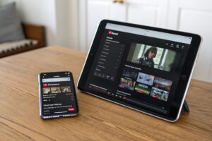 Tablettes et smartphones en mode streaming