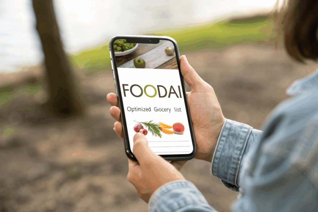 Application FoodAI liste de courses optimisée